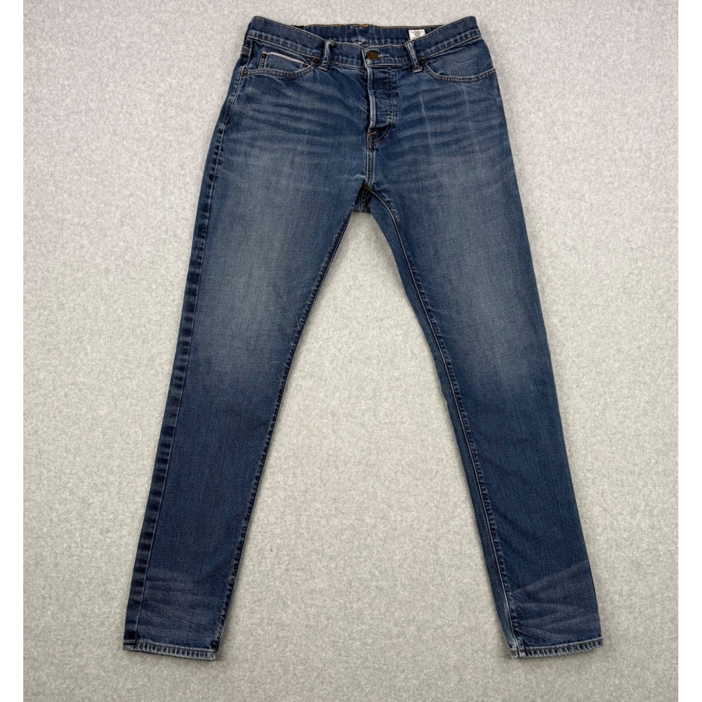 Abercrombie &‎ Fitch Jeans Mens 33x32 Blue Performance Selvedge Slim Fit Denim